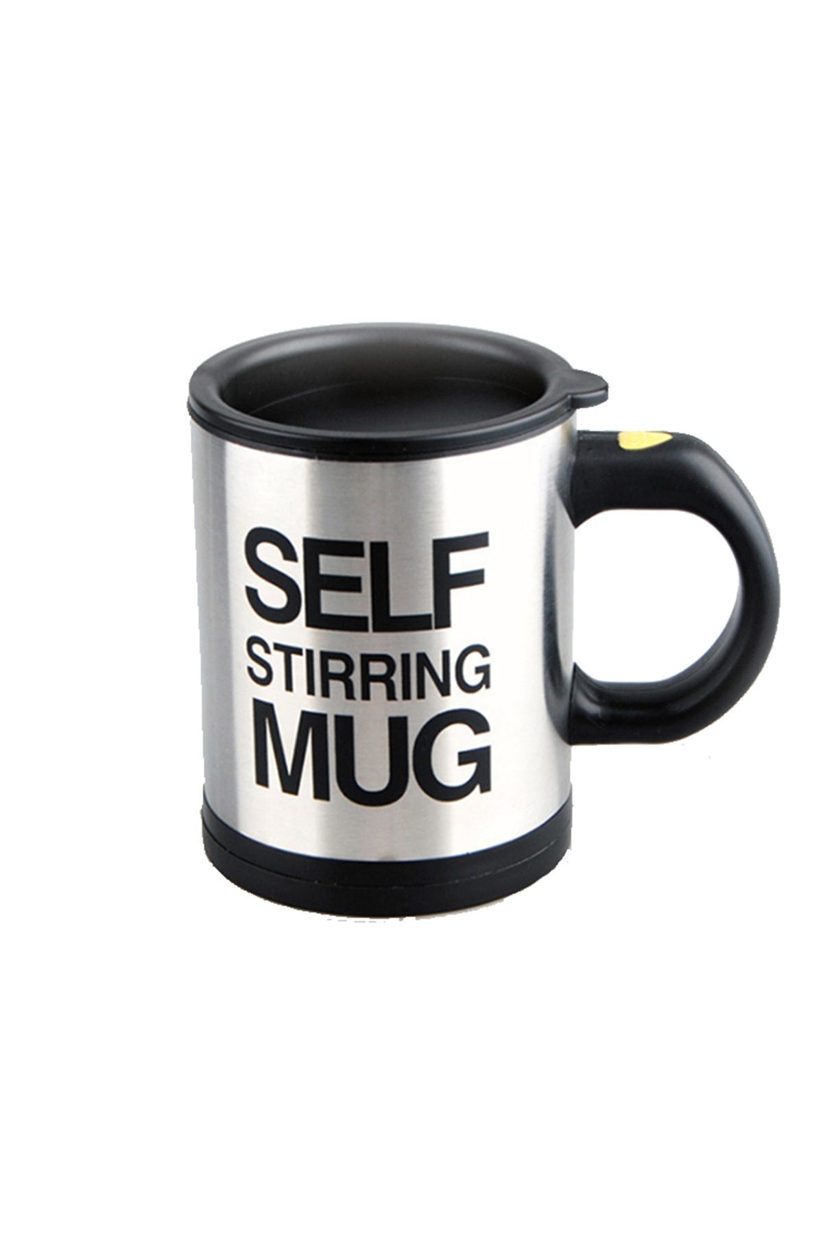 Kendi Kendini Karıştıran Mikser Kupa Termos Bardak; Self Stirring Mug - Siyah