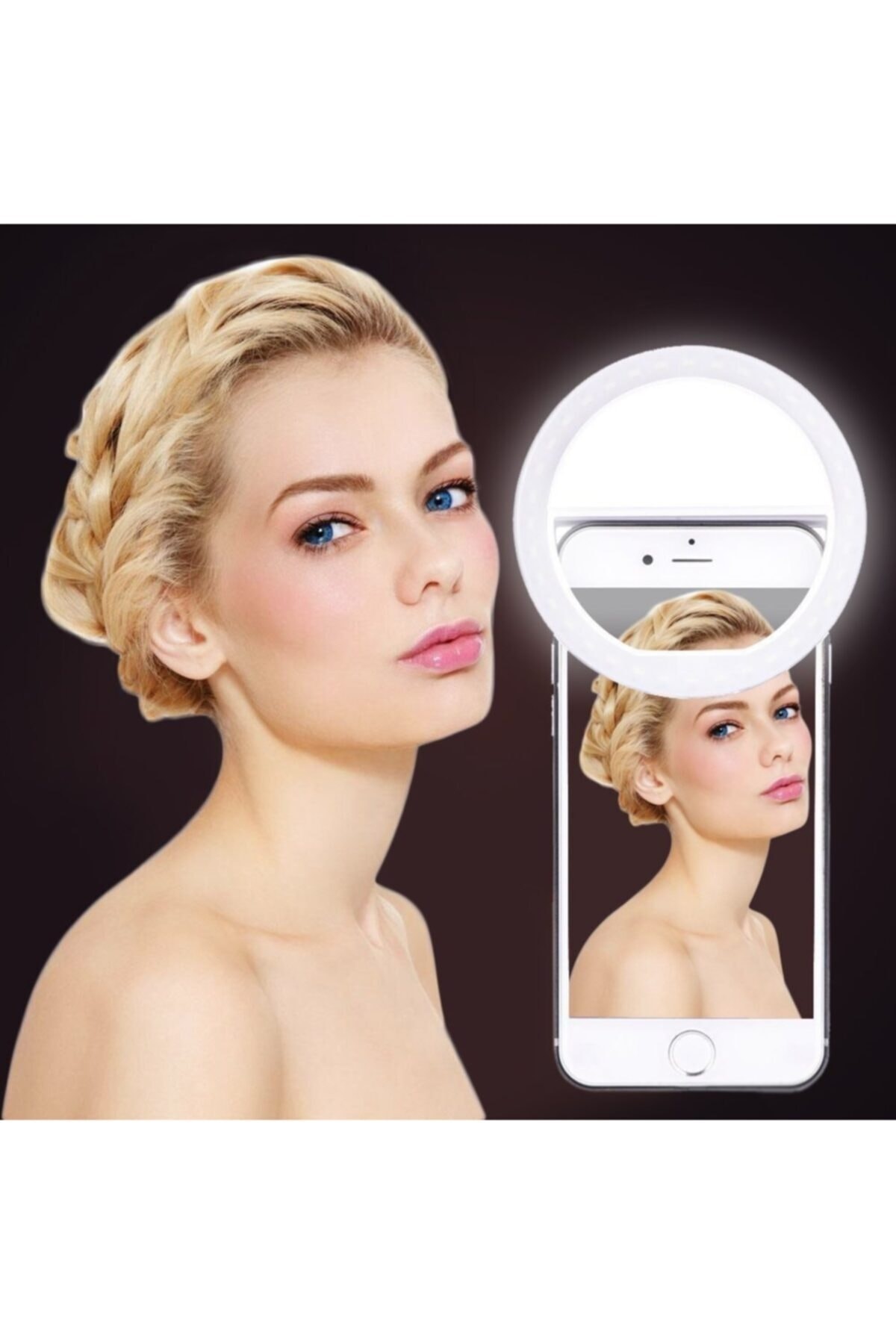 Şarjlı 3 Kademeli 36 Led Işıklı Telefon - Tablet Selfie Işığı Ring Light Led Flash