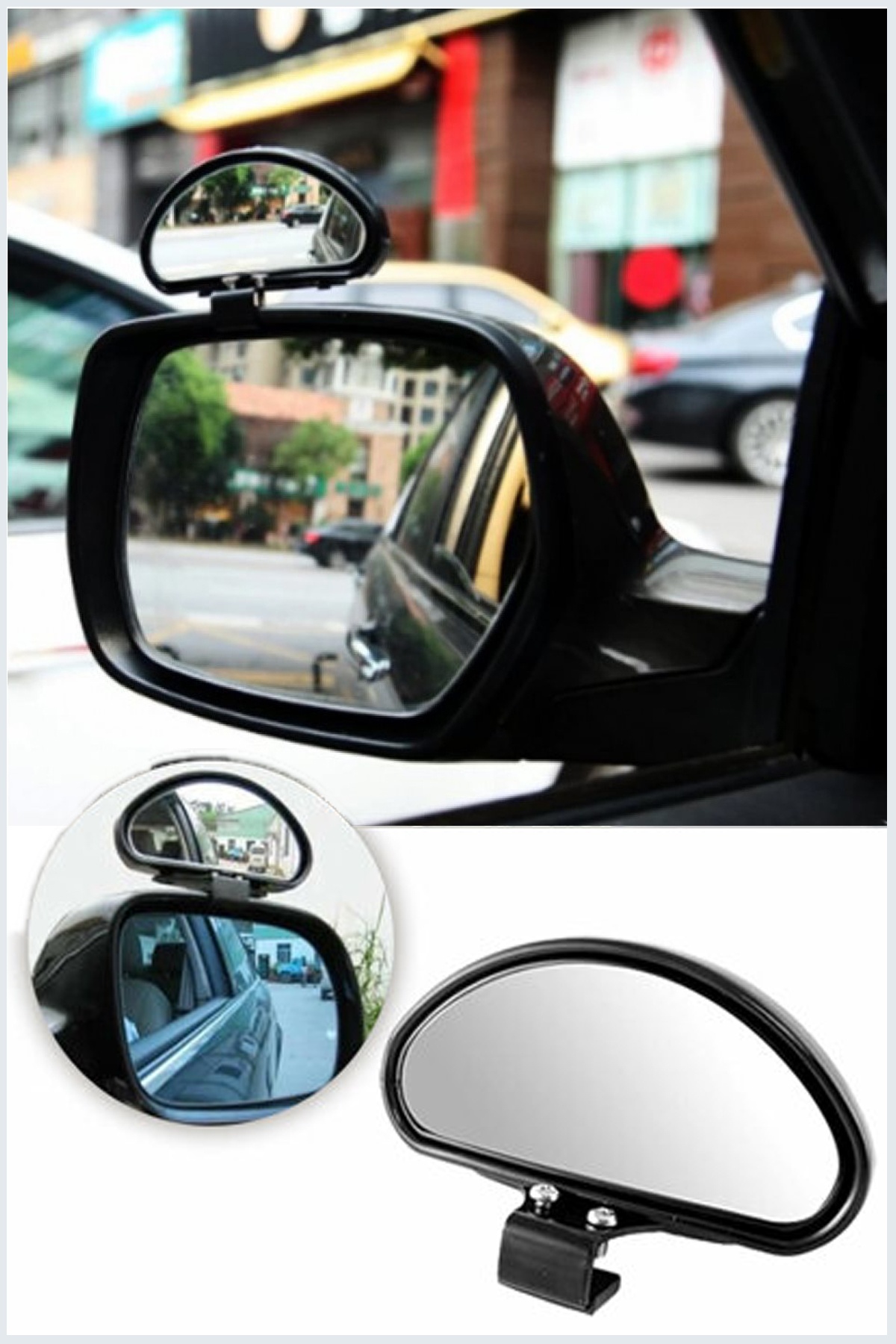 Pratik Kullanım Araba Dış Ayna Üstü İlave Kör Nokta Aynası
