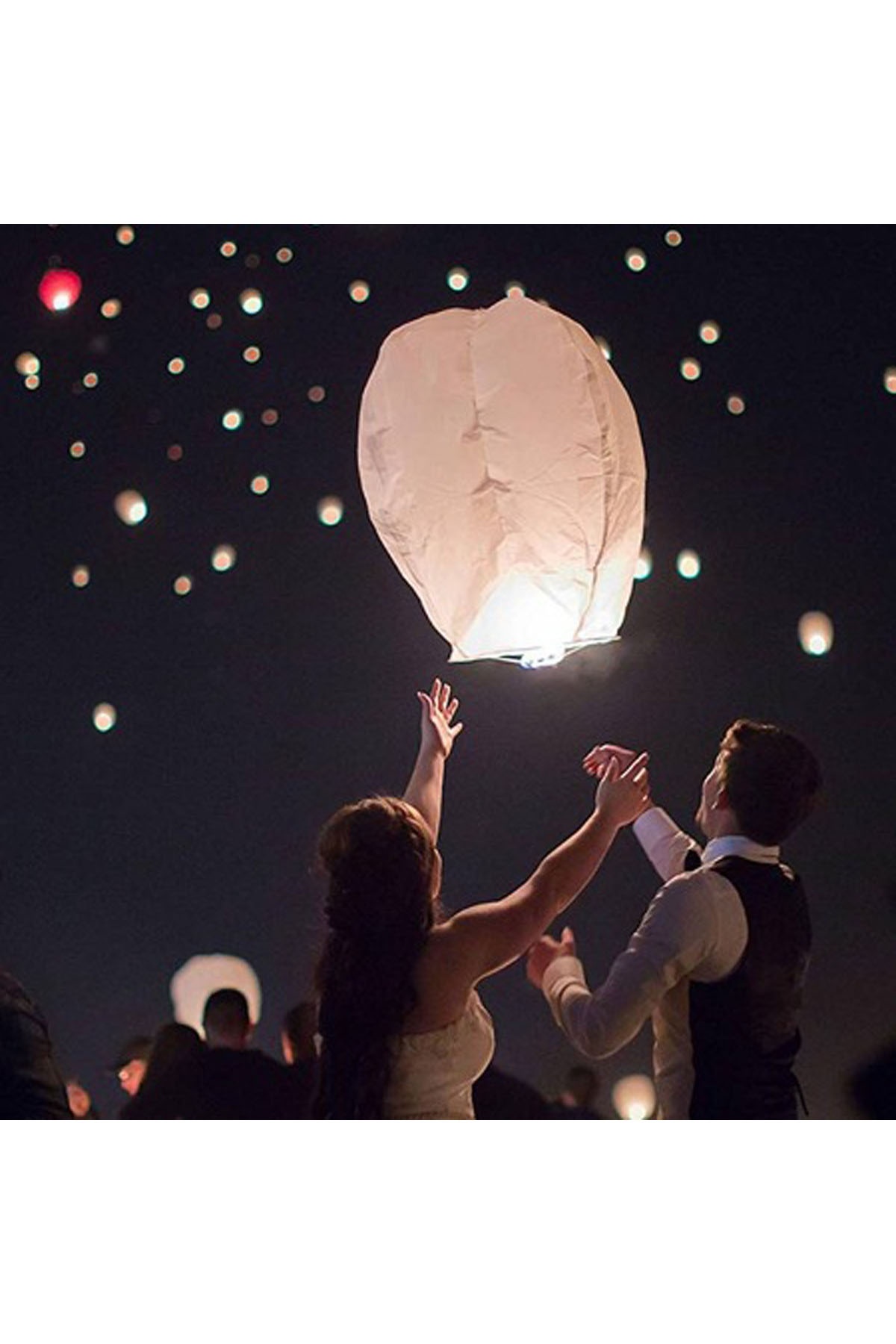 Dilek Feneri Gece Gökyüzü Dilek Balonu 10 Adet