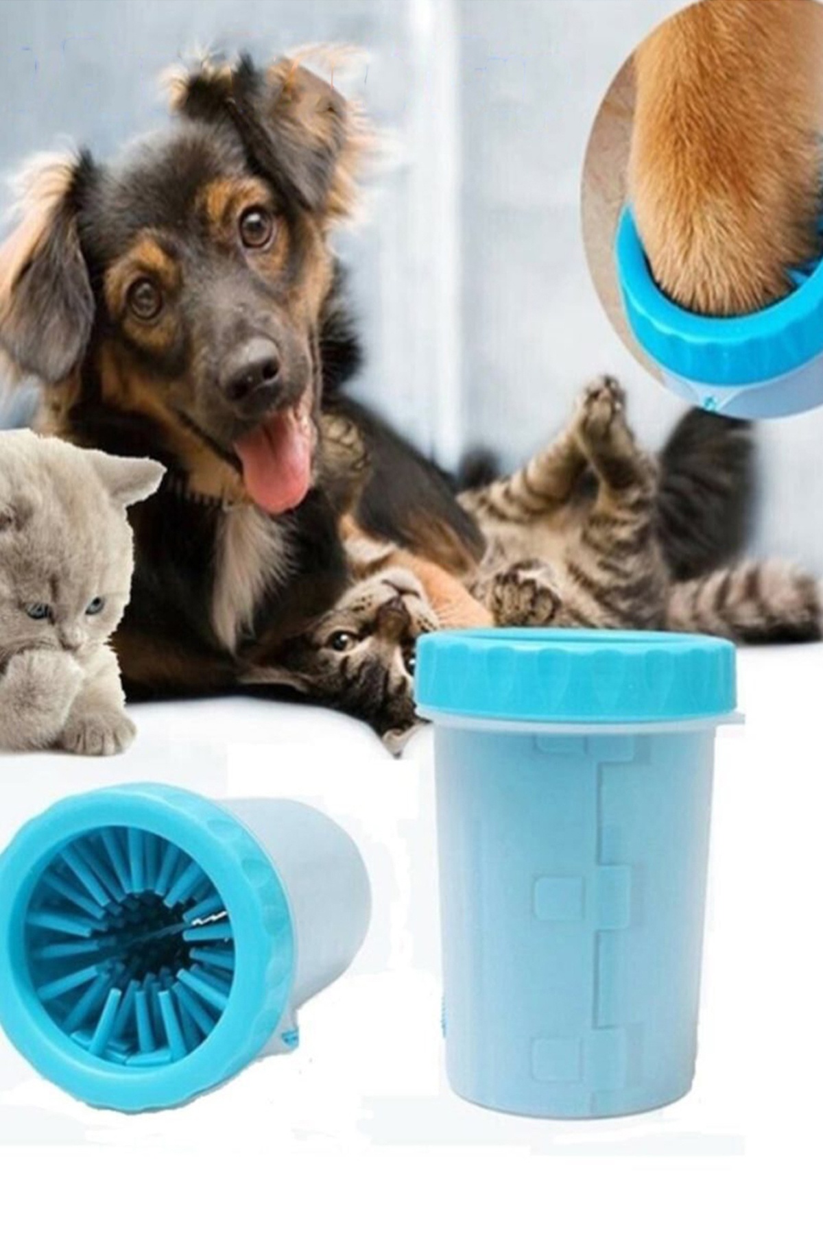 Petzoom Soft Gentle Köpek Ayak Yıkama Aparatı Pati Temizleme (Küçük Boy)