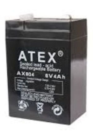 Atex Ax604 Kalın Akü 6V-4Ah Amper*20 - 10-0004 - 2345