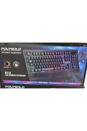 Polygold Pg-962 Işıklı Oyuncu Klavye*20 - 11-0723 - 2345