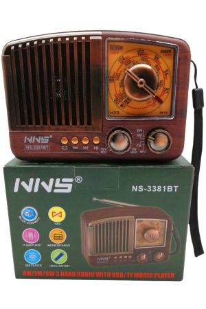 Platoon Pl-4139 Nns Ns-3381Bt Sd/Usb/Fm Nostalji Bluetooth Speaker*40 - 11-1024 - 2345