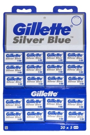 Gillette Silver Blue 5Pcs Tam Jilet *20X108 - 15-0132 - 2345