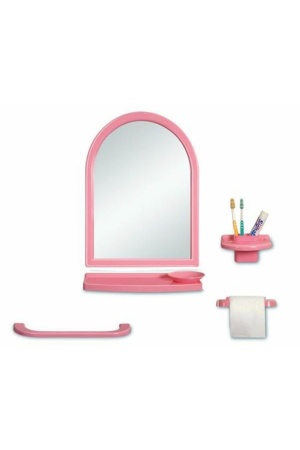 Çelik Ayna-169 Pembe Mini Ayna Seti*10 - 17-0053 - 2345