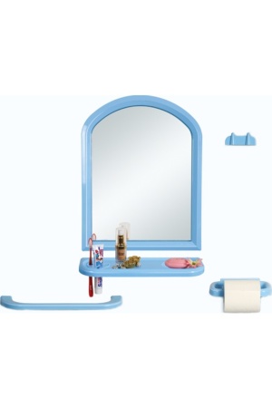 Çelik Ayna-106 Mavi Orta Ayna Seti*10 - 17-0058 - 2345