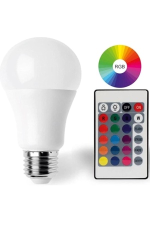 RGB Led Ampul E27 Kumandalı 10W Çok Renkli Aydınlatma