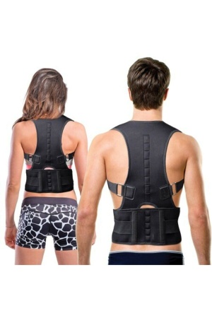 Unisex Siyah Medikal Korse Ortopedik Kamburluk Önleyici Sırt Dik Duruş Korsesi