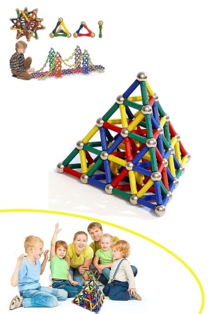 Manyetik Lego Seti Zeka Geliştirici Mıknatıslı Puzzle