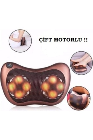 Car&home 8 Başlı Bel Boyun Sırt Ayak Masaj Yastığı