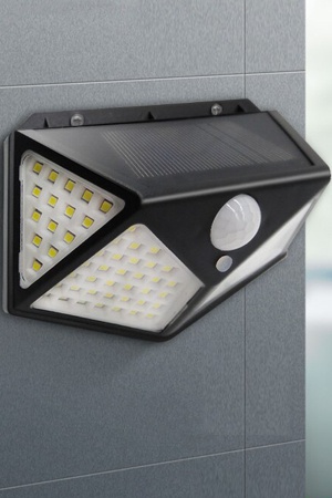 Mobee Güneş Enerjili Bahçe Lambası 100 Led Bahçe Aplik Solar Bahçe Lambası 1410