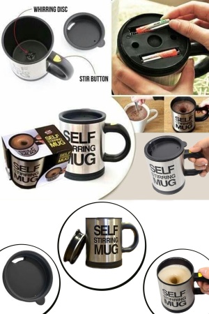 Karıştırıcı Özellikli Mikser Kupa Bardak Self Stirring Mug