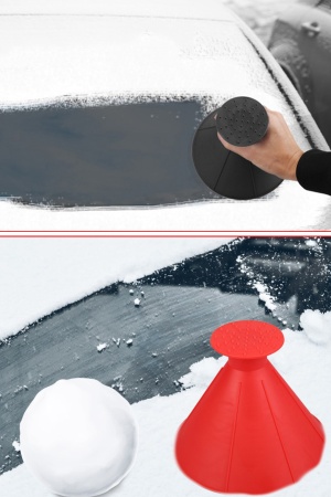 Buz Kazıyıcı Kürek Koni Şeklinde Araba Cam Kar Temizleyici