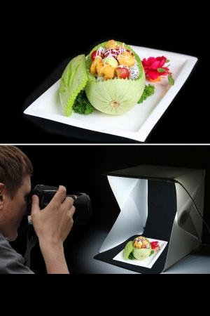 Ürün Çekim Çadırı Mini Fon Fotoğraf Stüdyosu Ledli Işık Perdesi