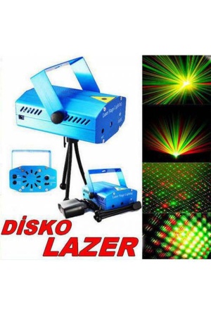 Mini Disko Sahne Lazeri Müziğe Sese Duyarlı Disco Lazer Işık Şovu