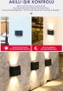 Modern 6ledli Solar Duvar Lamba Dekorasyon Aydınlatma Aplik Güneş Enerji Gün Işığı 2 Li Set