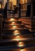 4 lü Solar Köşebent Led Bahçe Lambası Güneş Enerjili Şarj Edilen Merdiven Veranda Bahçe Yolu 1430