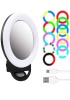 Selfie Aynalı Al20 Rgb Led Telefon Işığı Ring Light Şarjlı 15 Mod Led Işık 1250