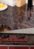 Mermer Desenli Yapışkanlı Silinebilir Tezgah Üstü Folyo 5 Metre Kahverengi 1420