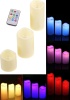 Mobee 12 Renk Seçenekli 3lü Uzaktan Kumandalı Led Mum Set 1410