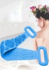Banyo Duş Sırt Kesesi Çift Taraflı Silikon Lifi Fırçası 70 cm