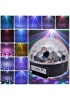 Led Işıklı Kristal Küre Disko Topu 6 Renk Sese Duyarlı Kumandalı Rengarenk Işık Topu