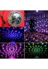 Led Işıklı Kristal Küre Disko Topu 6 Renk Sese Duyarlı Kumandalı Rengarenk Işık Topu