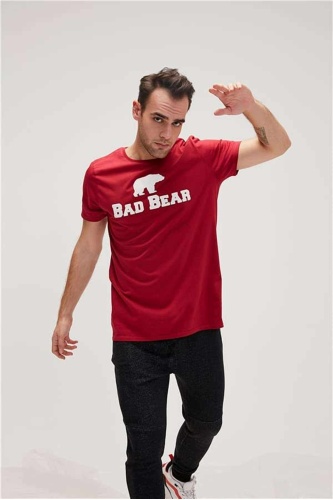 Bad Bear Erkek Bad Bear Tee Tişört -Koyu  Kırmızı