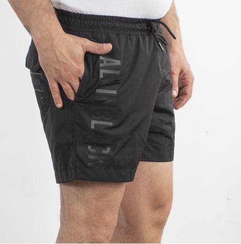 Five Pocket Deniz Şortu - Siyah