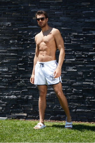 Five Pocket Deniz Şortu - Beyaz