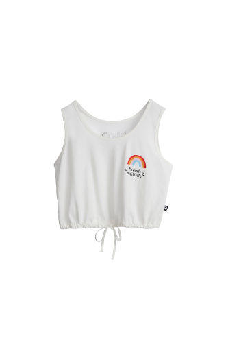 Bad Bear Posıtıve Tank T-shirt - Beyaz