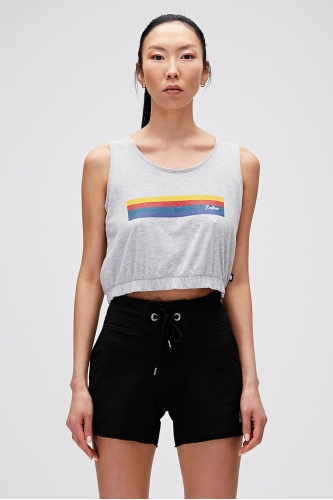 Bad Bear Kadın Raınbow Tank-Top Crop -Grimelanj