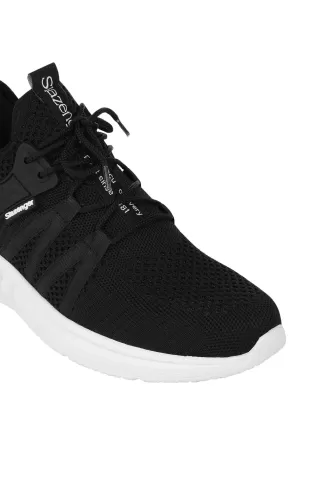 Slazenger  Gabriel Erkek Sneaker - Siyah/Beyaz