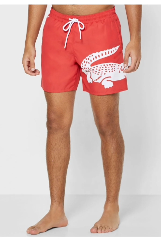 Lacoste Erkek Şort Mayo - Kırmızı