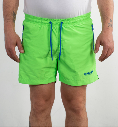 Five Pocket Deniz Şortu - Neon Yeşil