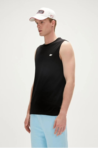 Bad Bear Rowan Tank-Top Bisiklet Yaka Erkek Tişört - Siyah