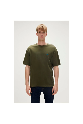 Bad Bear Break Haki Yeşil Oversize Basic Baskılı Tişört – Modern ve Rahat Bir Tarz