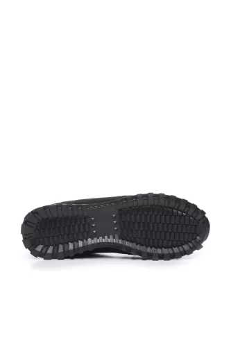 Kemal Tanca Erkek Derı Sneaker-Siyah