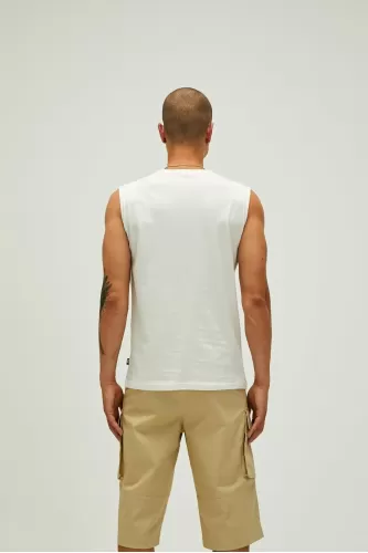 Bad Bear Tribe Tank-top Off-white Beyaz Erkek Atlet
