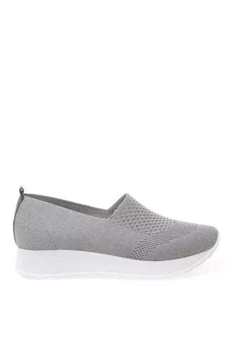 Limon Kadın Sneaker-Gri Simli