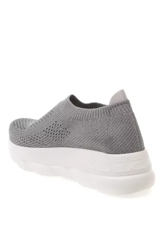 Limon Merge Kadın Simli Sneaker- Gri