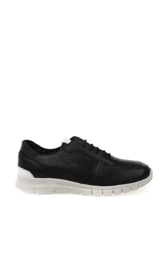 Cotton Bar Bianca Kadın Sneaker-Siyah