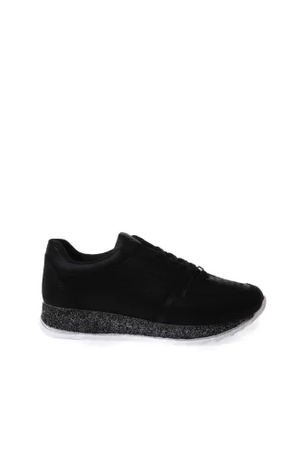 Limon Ela Kadın Sneaker-Siyah