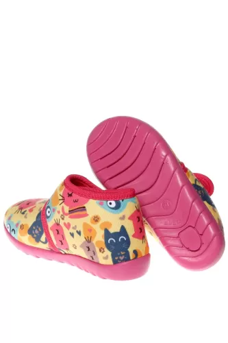 Limon Ber Cat Çocuk Ev Panduf - Pembe