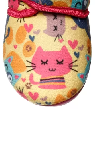 Limon Ber Cat Çocuk Ev Panduf - Pembe