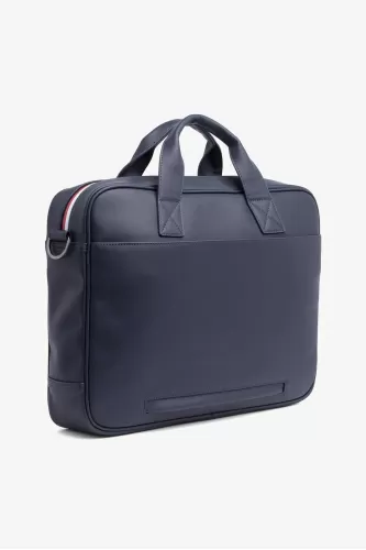 Tommy Hilfiger Essential Pique Bilgisayar Çantası - Lacivert