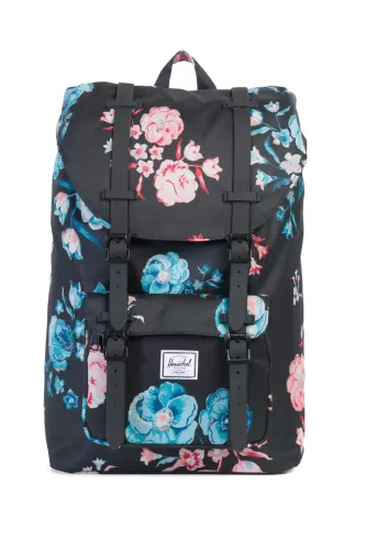 Herschel Supply Co. Çiçek Desenli Sırt Çantası - Siyah