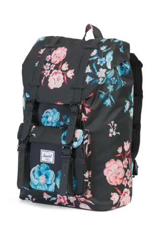 Herschel Supply Co. Çiçek Desenli Sırt Çantası - Siyah