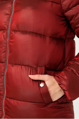 Only Şime Kadın Mont - Bordo